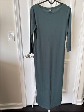 3for15 Uniqlo knit dress teal